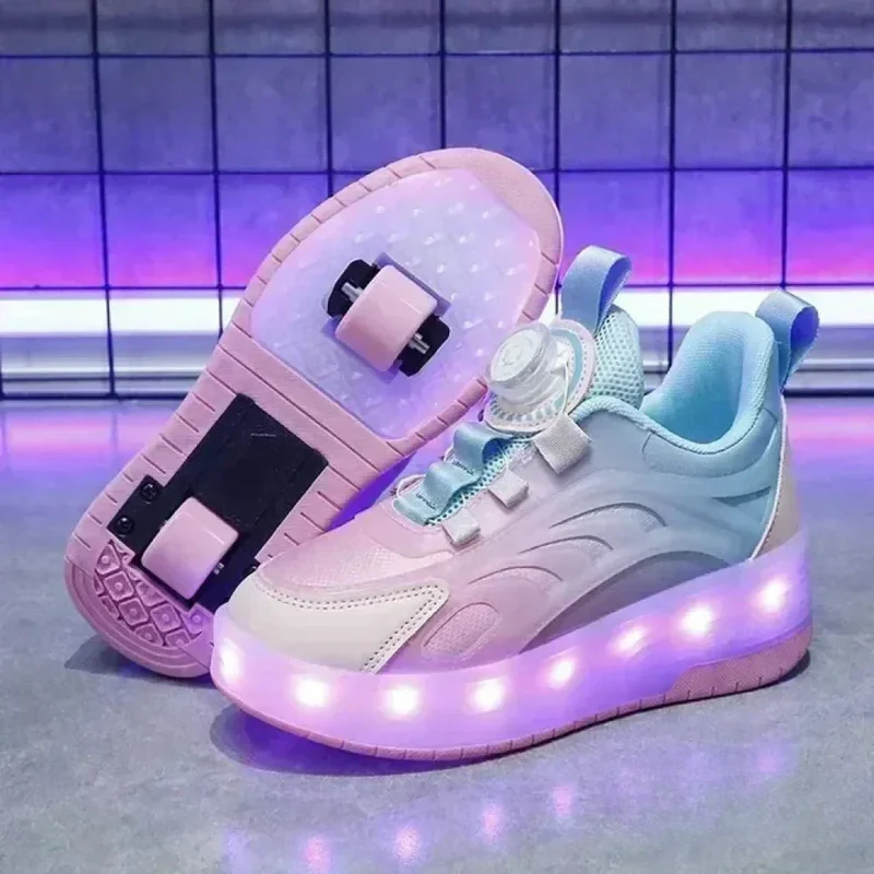 Tênis Infantil Pumello com Rodinhas e Luzes LED - (Promoção de Outubro)