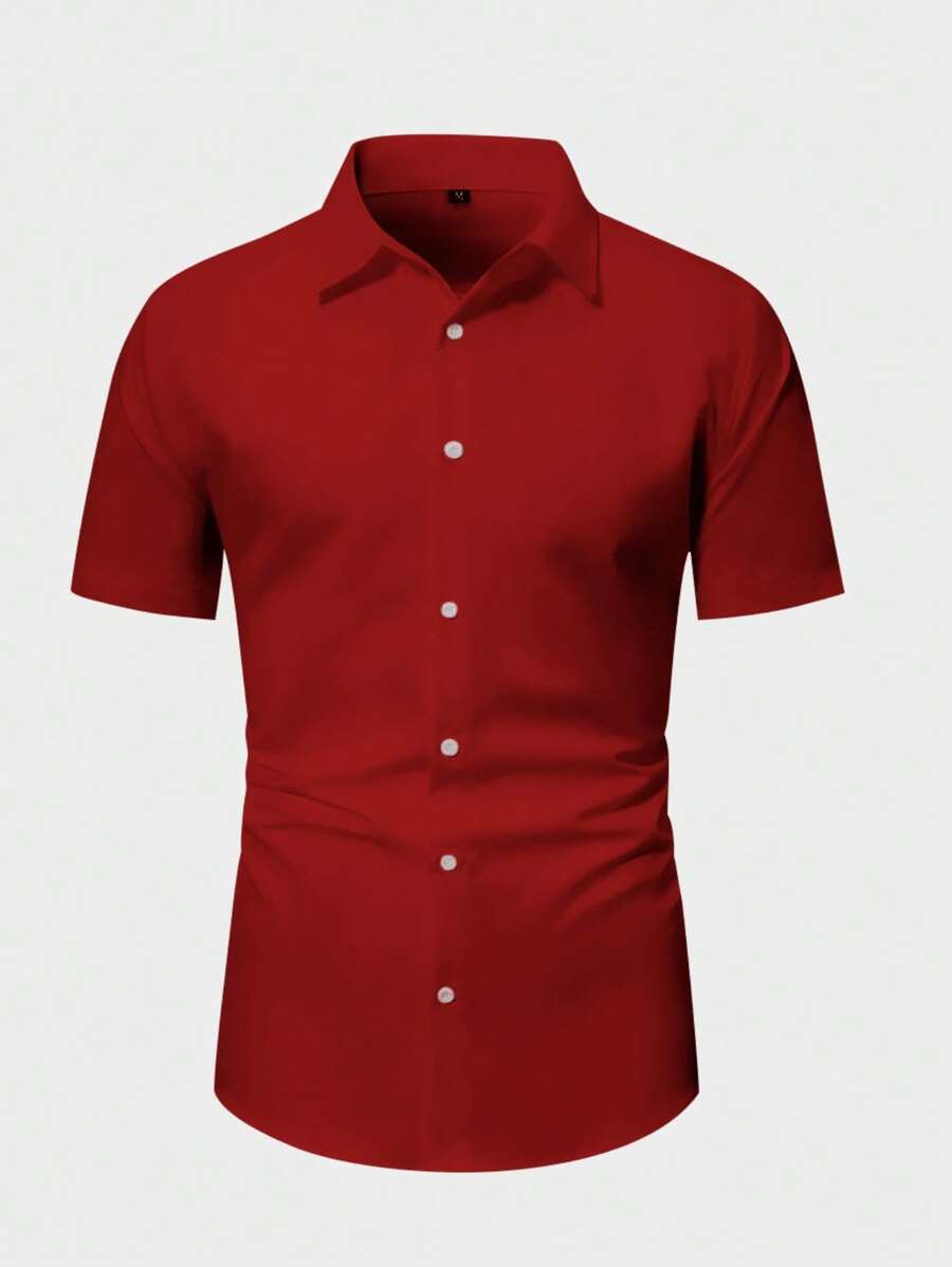 Camisa Masculina Manga Curta Gola Padre Qualidade Premium