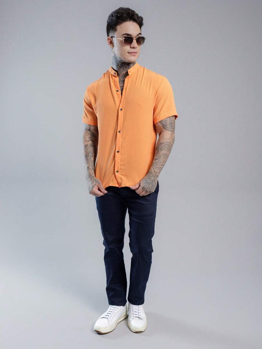 Camisa Masculina Manga Curta Gola Padre Qualidade Premium