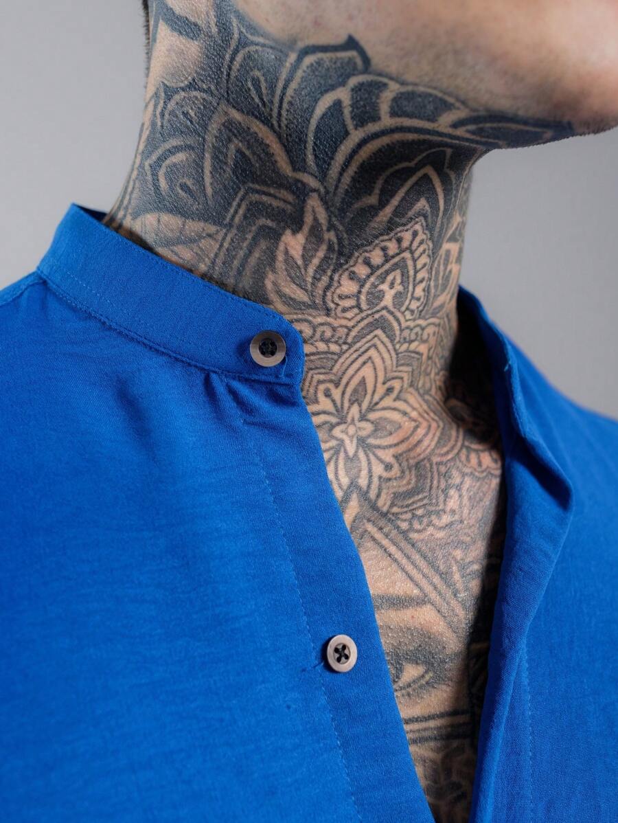Camisa Masculina Manga Curta Gola Padre Qualidade Premium