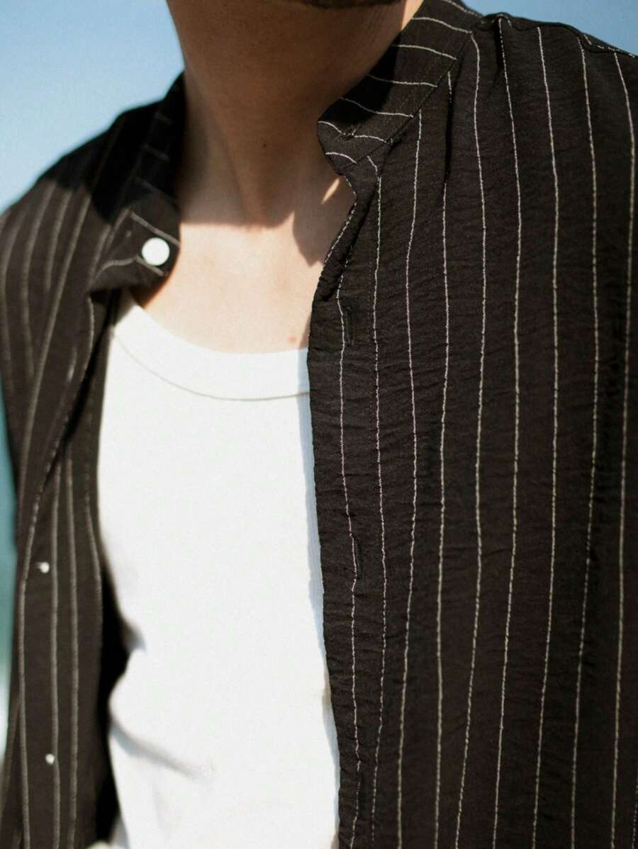 Camisa Masculina Manga Curta Gola Padre Qualidade Premium