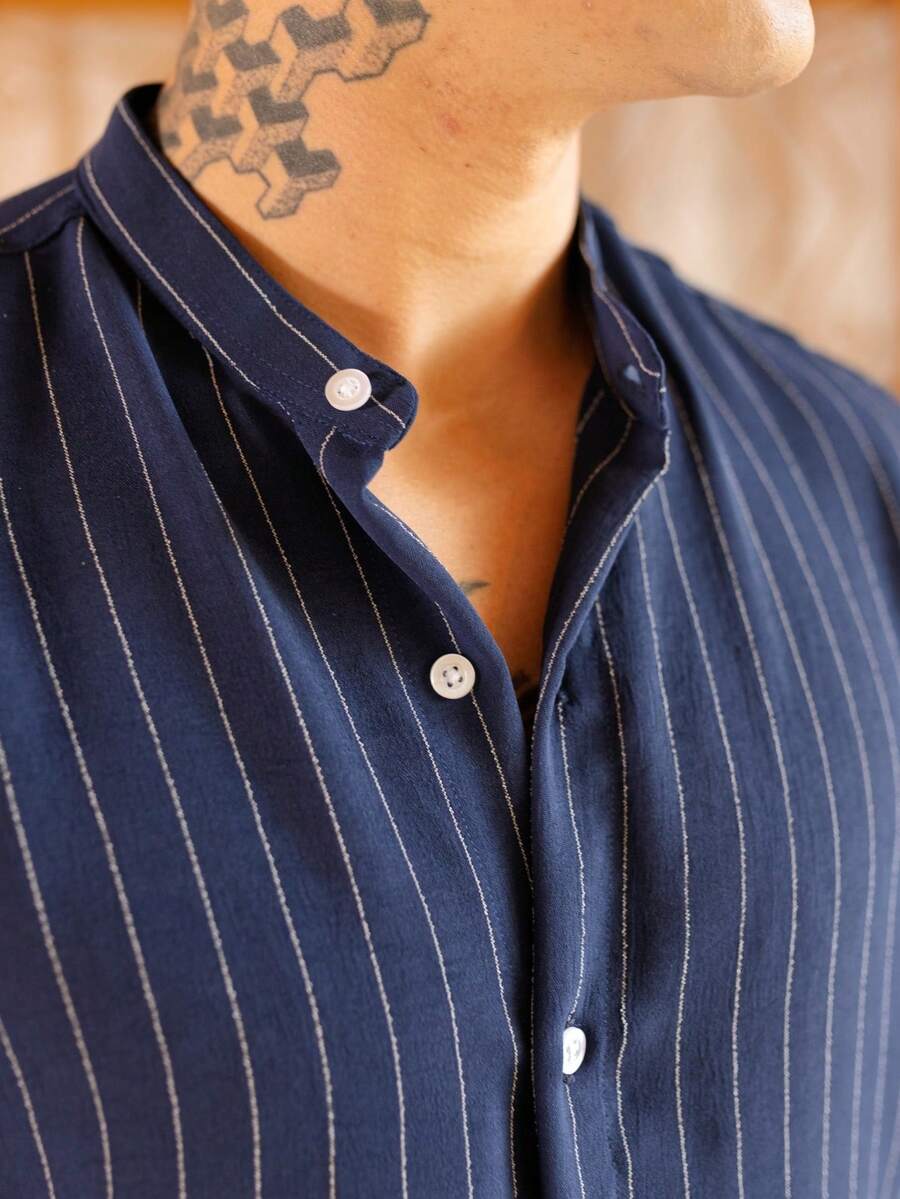 Camisa Masculina Manga Curta Gola Padre Qualidade Premium