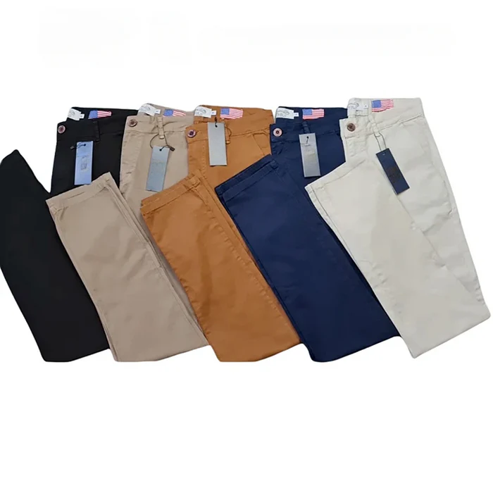 Kit 5 Calças Casuais- Cores Mistas - Lojas Olevs Brasil