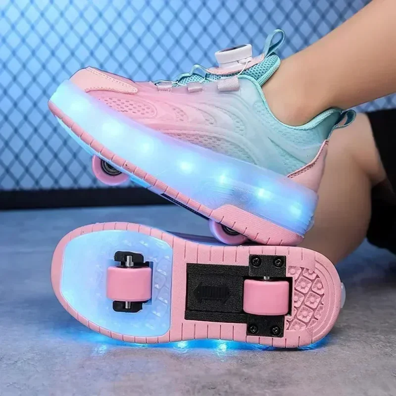 Tênis Infantil Pumello com Rodinhas e Luzes LED - (Promoção de Outubro)