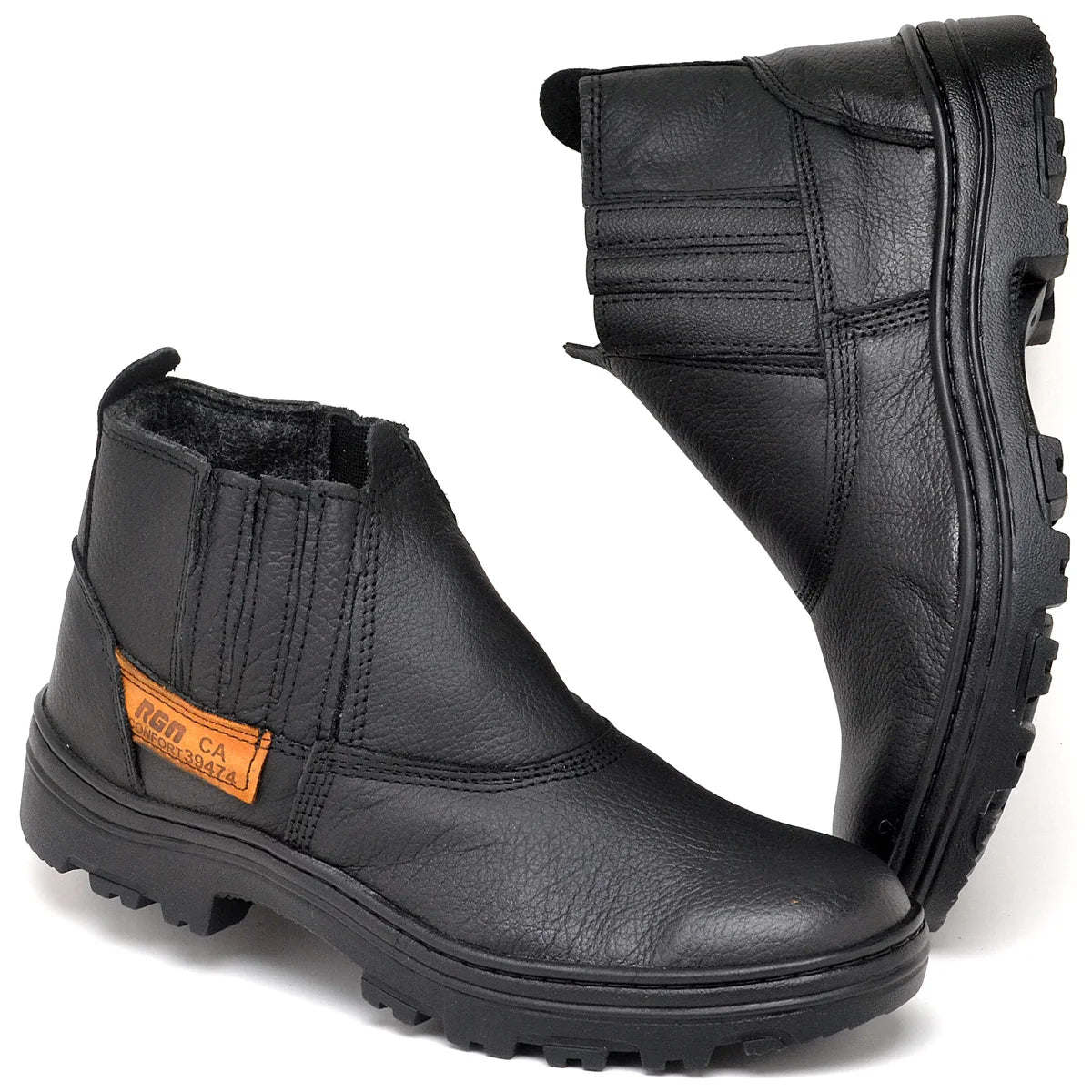 Bota Masculina Resistente Antiderrapante Monocromática – (Promoção de Inverno 2025)