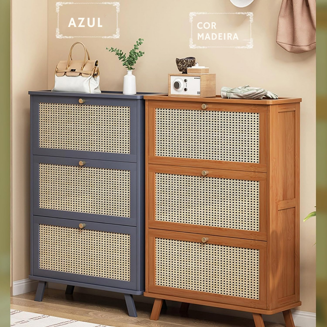 Armário de Sapatos de Bambu + 1 Ano de Garantia - (Promoção de Outubro)