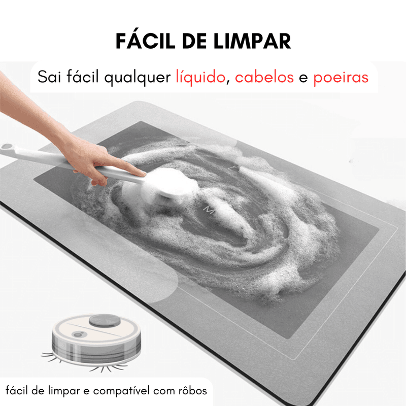 Tapete Antiderrapante e Absorvente Premium - Lojas Olevs Brasil