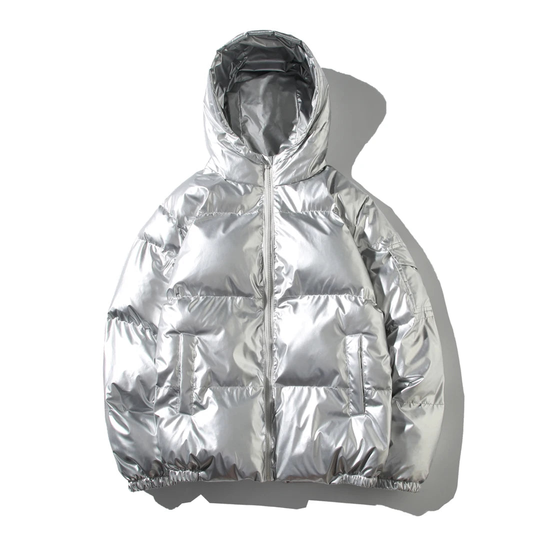 Jaqueta Parka Masculina com Capuz Forro Quente Design Corta-Vento com Zíper – (Promoção de Inverno 2025)