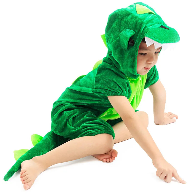 Fantasia Unissex Dinossauro Infantil – Roupa de Festa, Escola e Brincadeiras