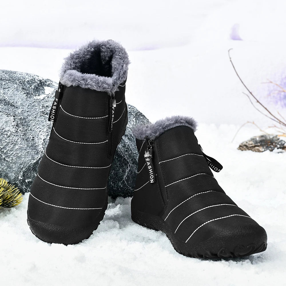 Bota Masculina Para Inverno WinterGrip™ Impermeável e Antiderrapante - (Promoção de Inverno 2025)
