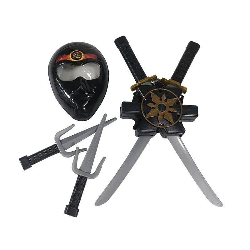 Fantasia Infantil Ninja Preto – Conjunto com Máscara e Acessórios