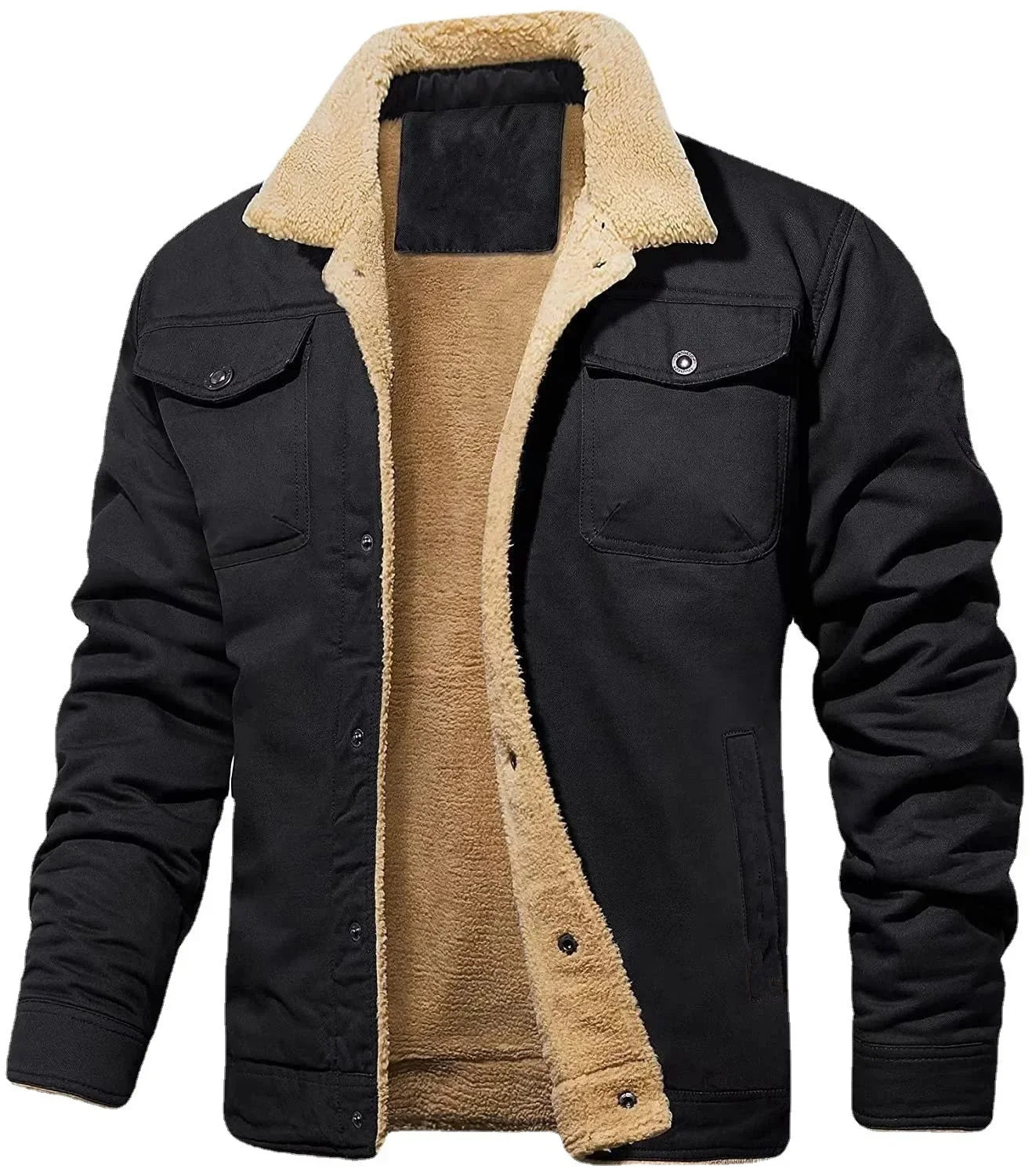 Casaco Masculino Bomber Para Inverno Lã Acolchoada Premium - (Promoção de Inverno 2025)