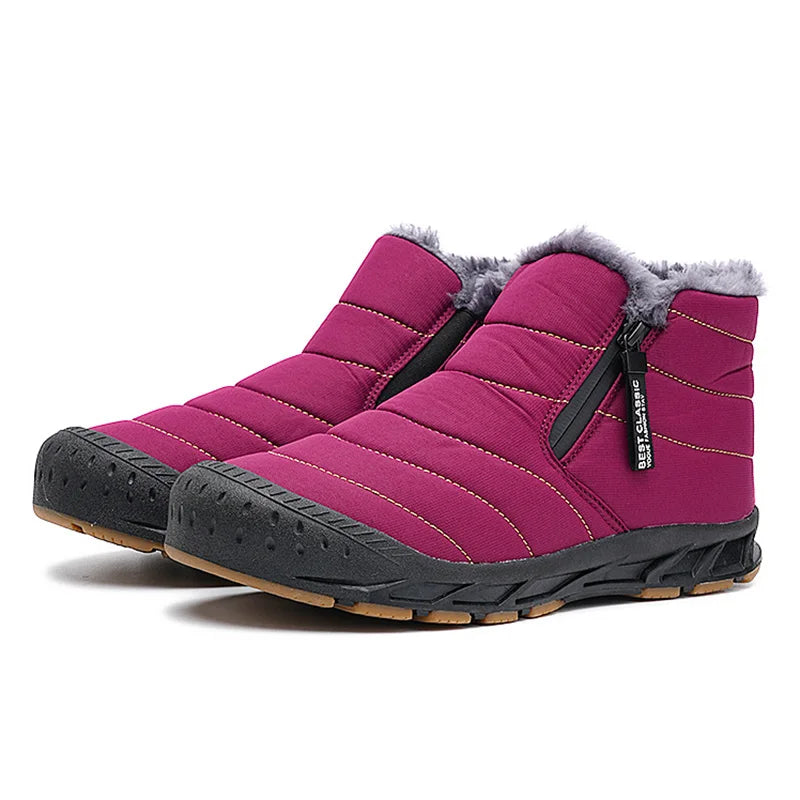 Bota Masculina de Inverno com Zíper e Forro Interno Confortável - (Promoção de Inverno 2025)