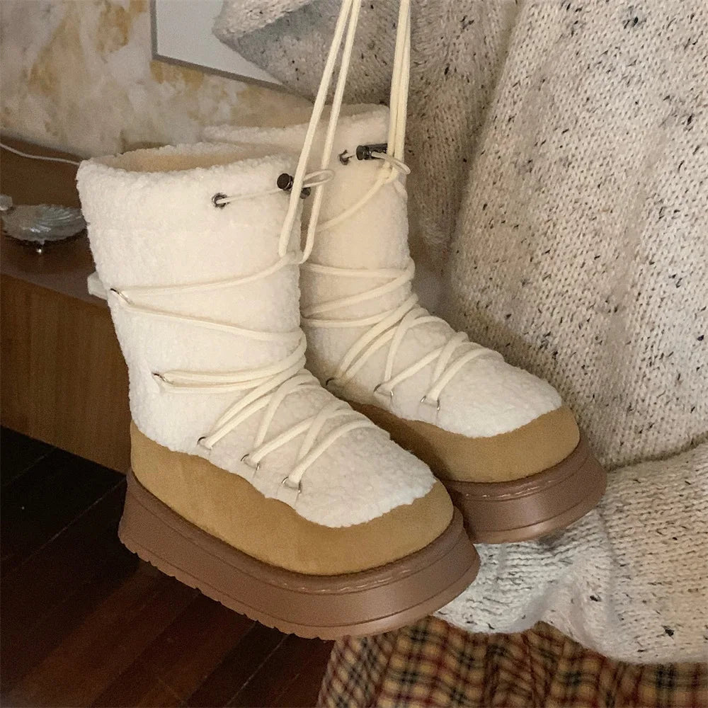 Bota Feminina Para Inverno Forro de Lã Conforto Térmico – (Promoção de Inverno 2025)