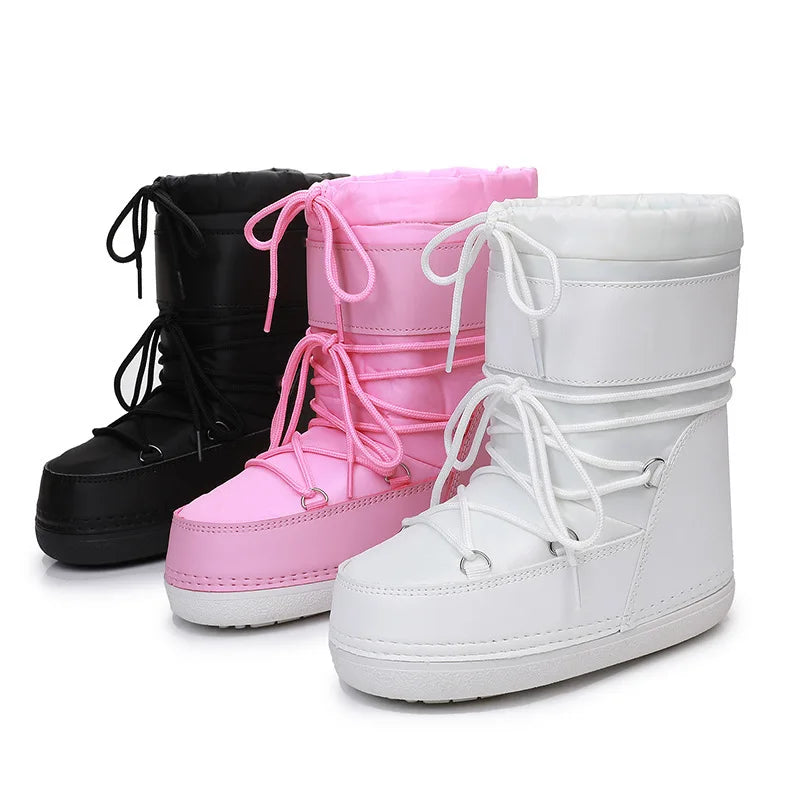 Bota Feminina Impermeável com Cano Curto e Solado Antiderrapante Estilo Moderno Conforto Térmico – (Promoção de Inverno 2025)