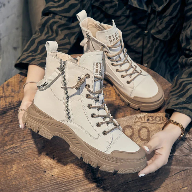 Bota Feminina de Inverno Sola Grossa (Promoção de Inverno 2025)