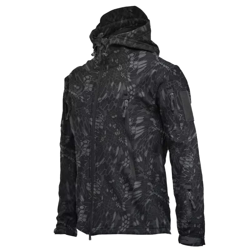 Jaqueta Tática Masculina Impermeável Corta-Vento com Capuz - (Promoção de Inverno 2025)