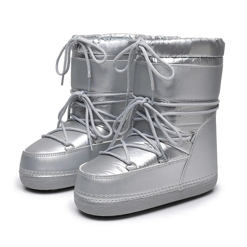 Bota Feminina Impermeável com Cano Curto e Solado Antiderrapante Estilo Moderno Conforto Térmico – (Promoção de Inverno 2025)