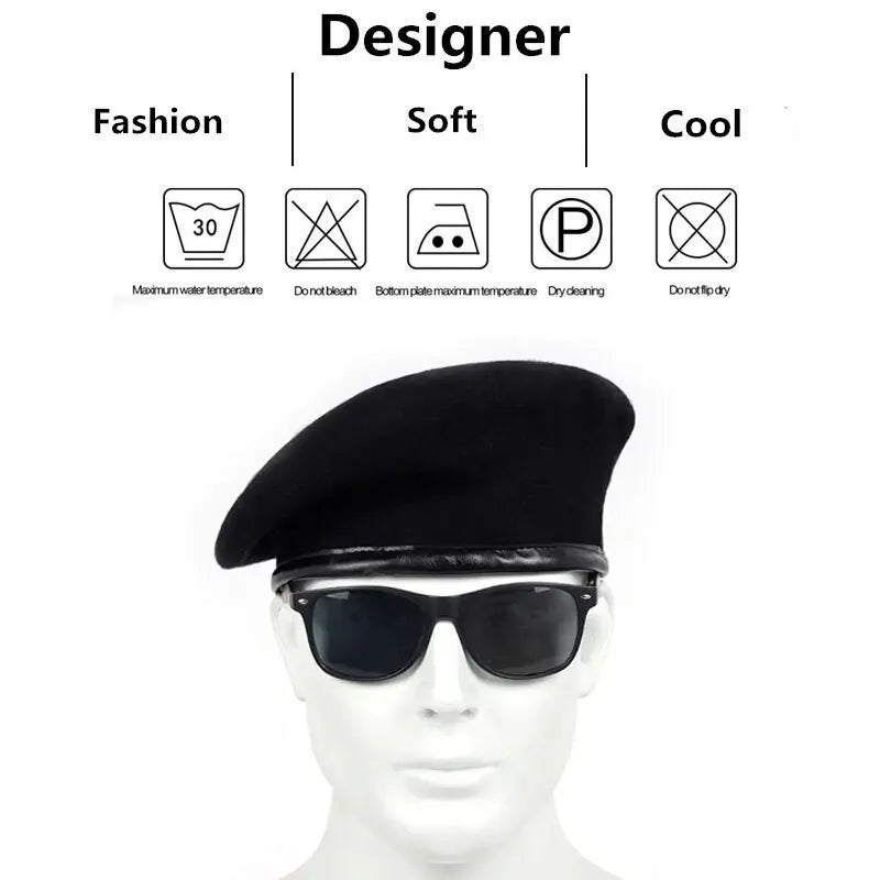 Boina Clássica Unissex – Flat Cap para Outono e Inverno – (Promoção de Inverno 2025)
