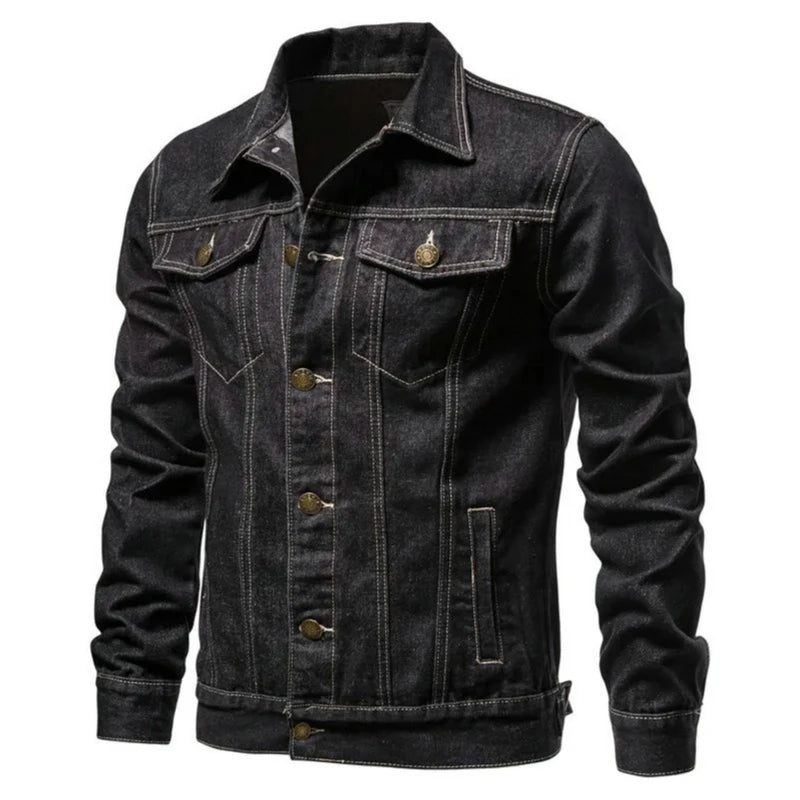 Jaqueta Masculina Jeans Casual Estilo Versátil – (Promoção de Inverno 2025)