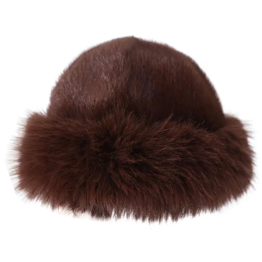 Chapéu Feminino de Inverno Estilo Coreano com Pelúcia Fofa – (Promoção de Inverno 2025)