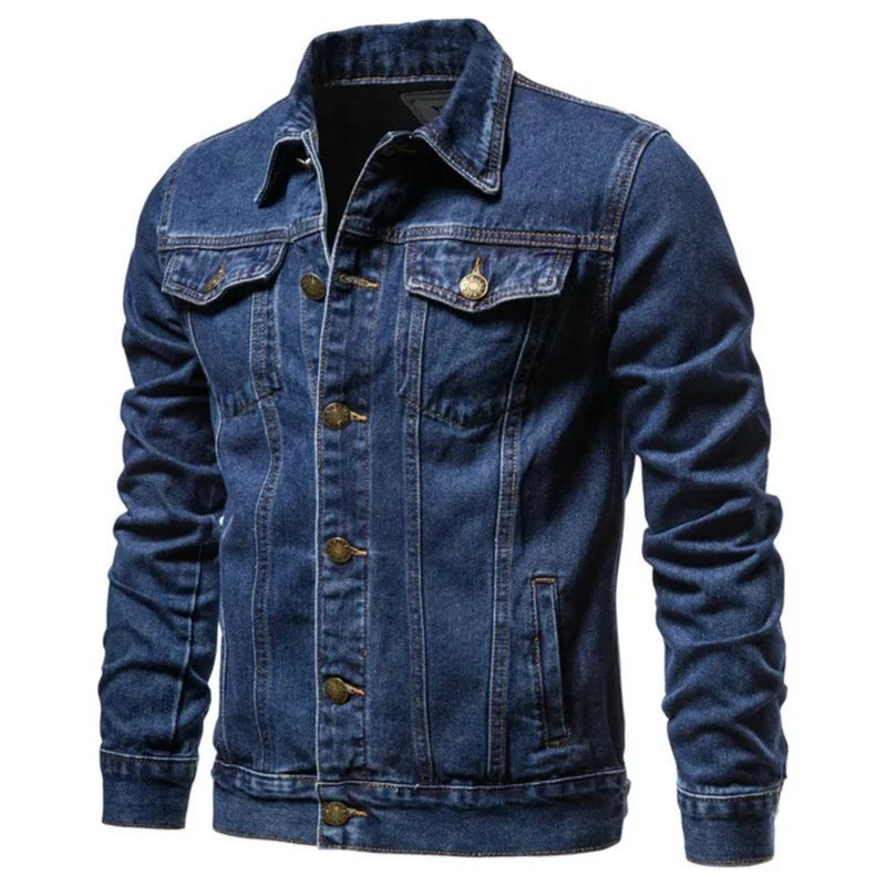 Jaqueta Masculina Jeans Casual Estilo Versátil – (Promoção de Inverno 2025)