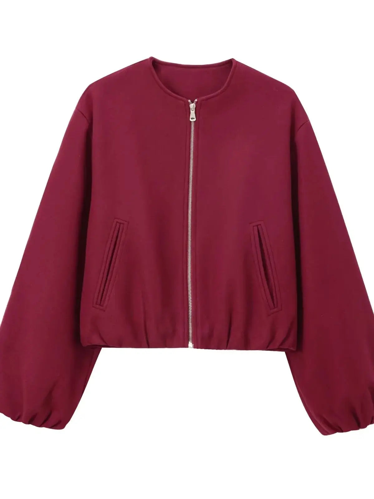 Jaqueta Feminina Bomber Retrô com Zíper - (Promoção de Inverno 2025)