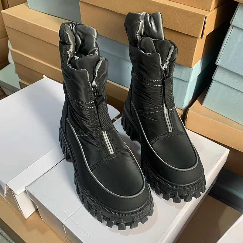 Bota Feminina Para Inverno Forrada com Solado Antiderrapante Conforto e Proteção – (Promoção de Inverno 2025)