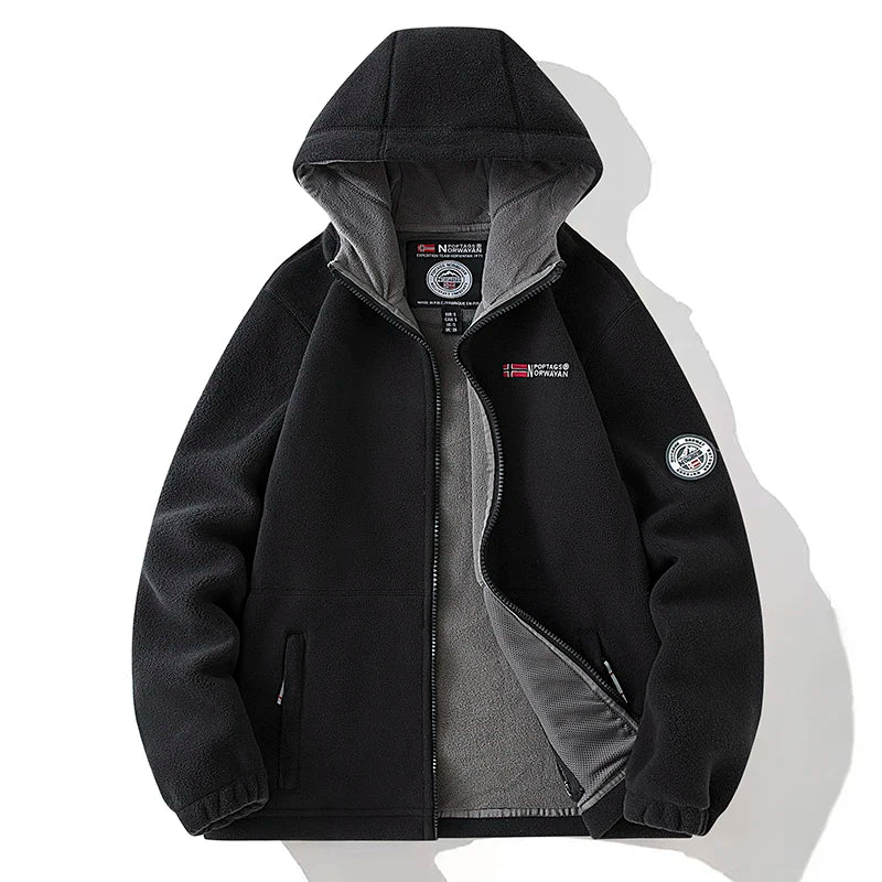 Jaqueta Masculina Polar para Inverno com Bolsos Casual - (Promoção de Inverno 2025)