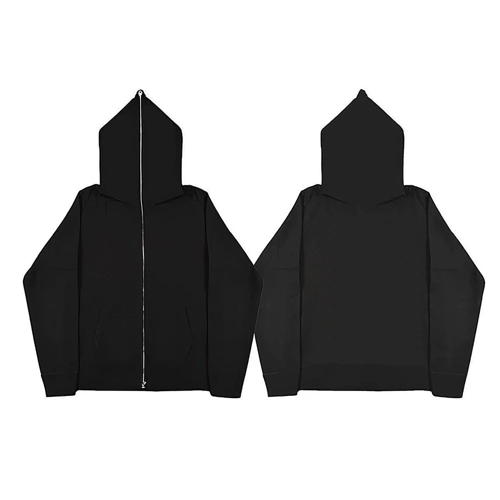 Jaqueta Masculina Moletom com Capuz Retrô e Zíper (Promoção de Inverno 2025)