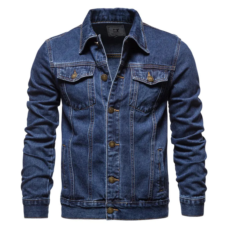 Jaqueta Masculina Jeans Casual Estilo Versátil – (Promoção de Inverno 2025)