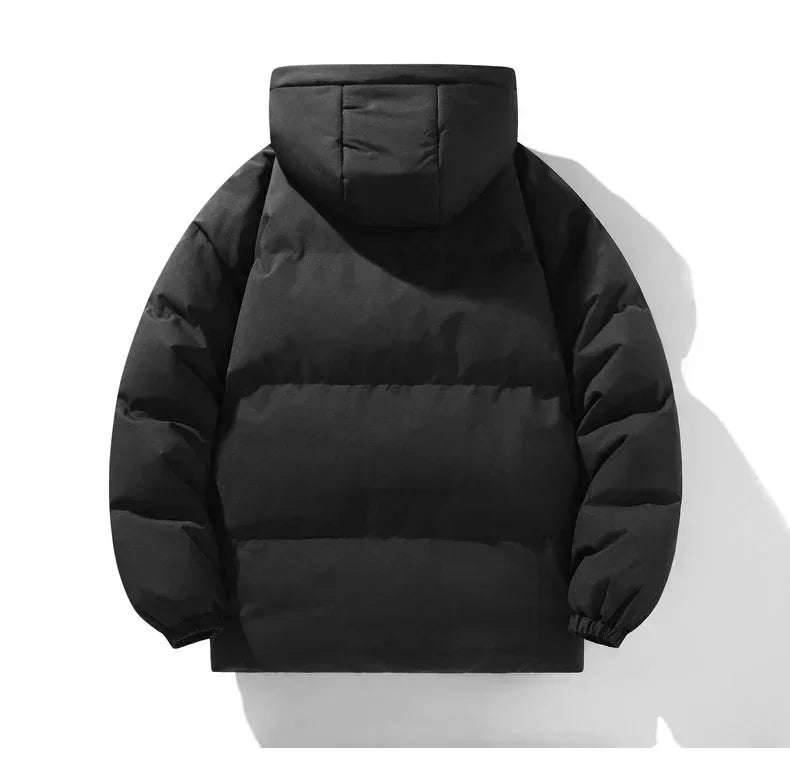 Jaqueta Masculina Para Inverno Térmica com Capuz Removível Acabamento Impermeável – (Promoção de Inverno 2025)