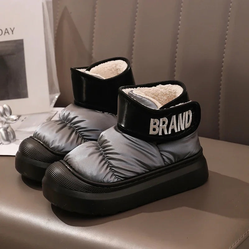 Bota Feminina Para Inverno Impermeável Cano Curto com Forro de Algodão (Promoção de Inverno 2025)