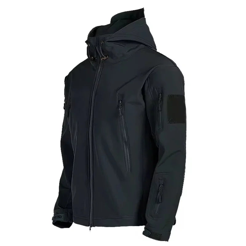 Jaqueta Tática Masculina Impermeável Corta-Vento com Capuz - (Promoção de Inverno 2025)
