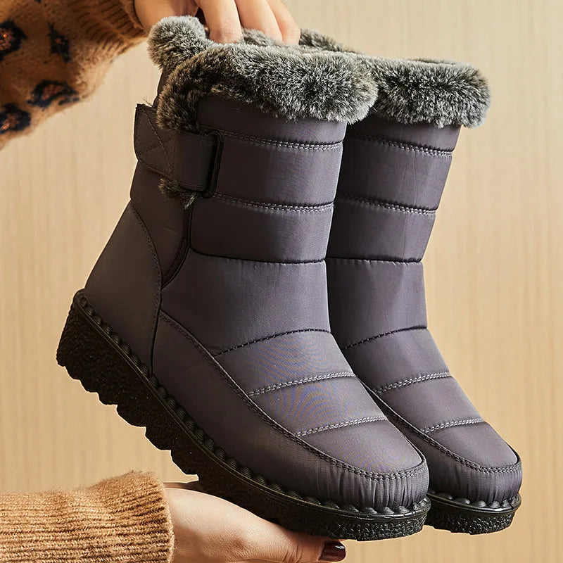 Bota Feminina Para Inverno Impermeável Salto Baixo (Promoção de Inverno 2025)