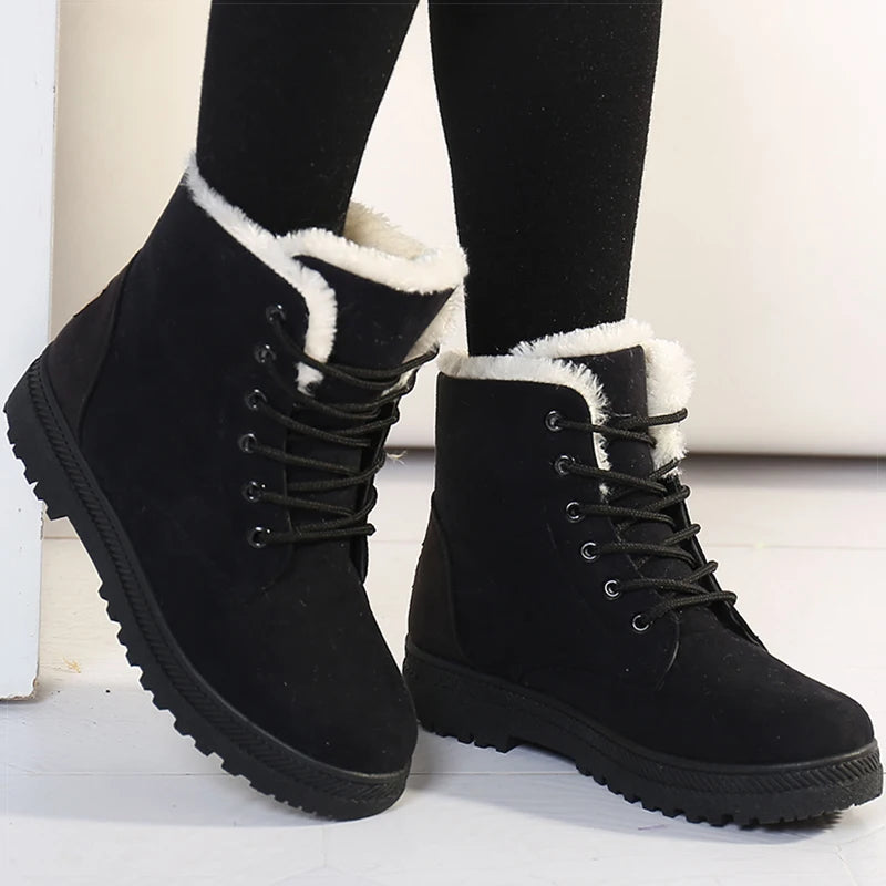 Bota Feminina Para Inverno Salto Baixo Cano Curto - (Promoção de Inverno 2025)