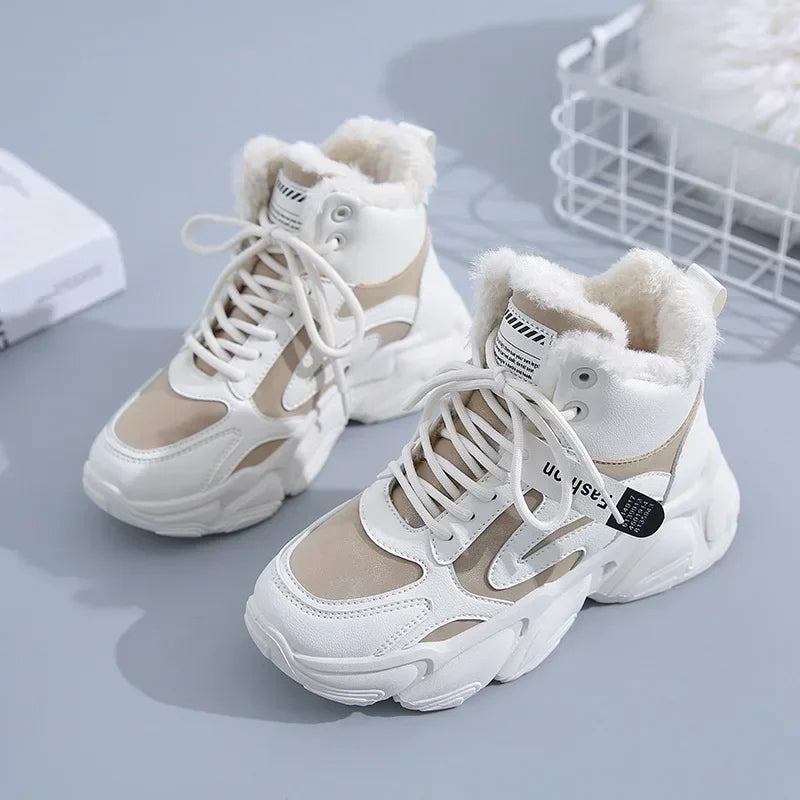 Bota Feminina Para Inverno Estilo Tênis com Forro de Algodão (Promoção de Inverno 2025)