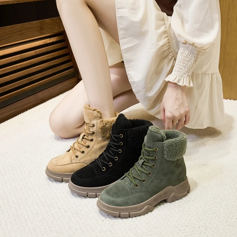 Bota Feminina Para Inverno Antiderrapante Forro Comfort - (Promoção de Inverno 2025)