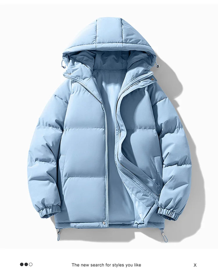 Jaqueta Masculina Para Inverno Térmica com Capuz Removível Acabamento Impermeável – (Promoção de Inverno 2025)