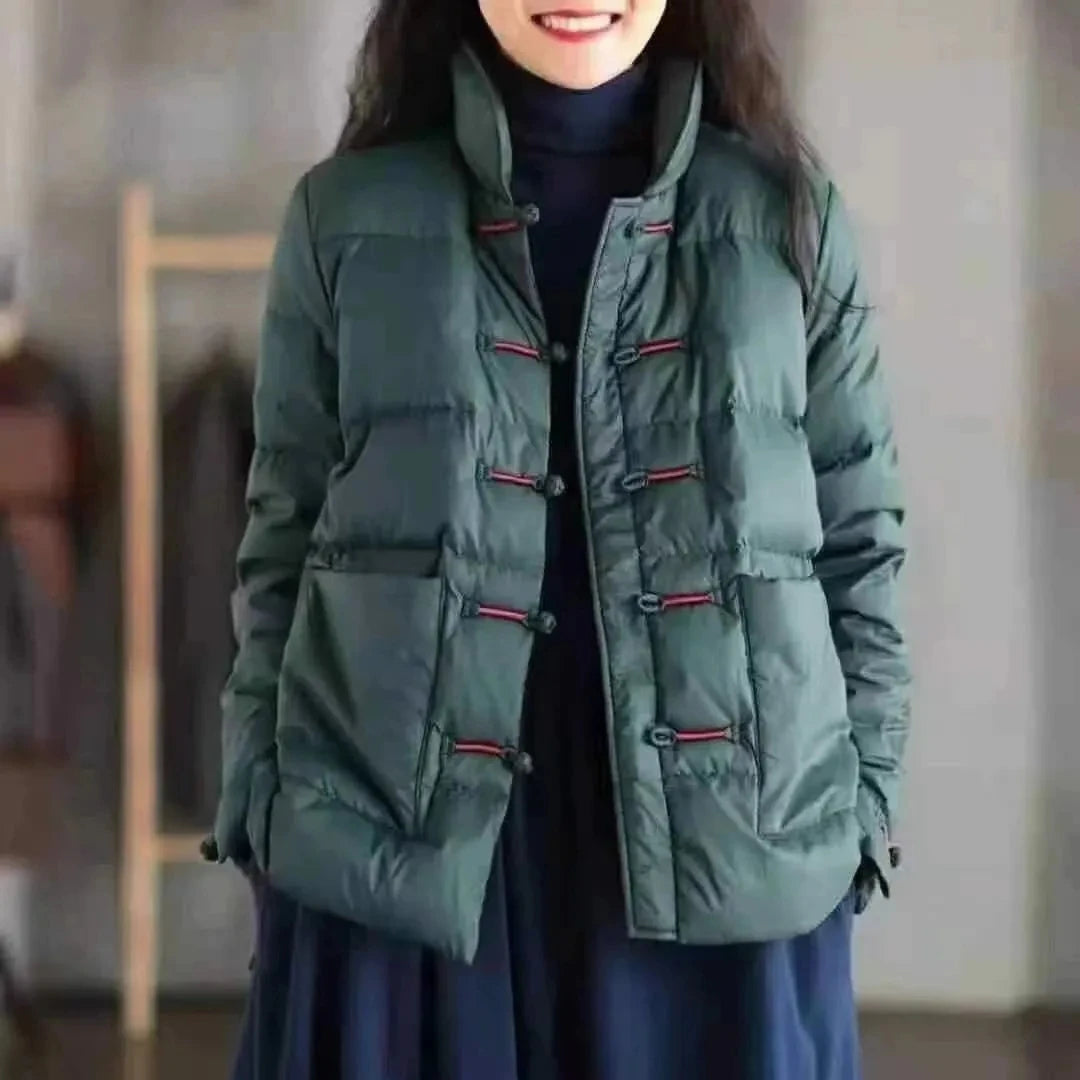 Casaco Feminino Acolchoado Para Inverno de Algodão (Promoção de Inverno 2025)