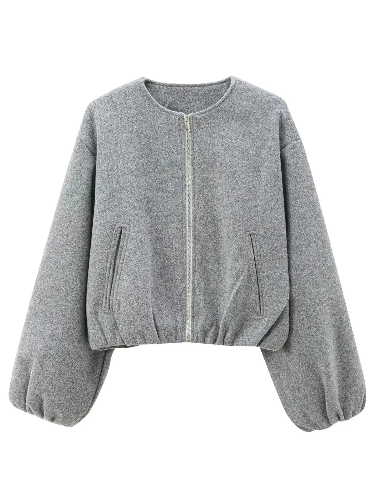 Jaqueta Feminina Bomber Retrô com Zíper - (Promoção de Inverno 2025)