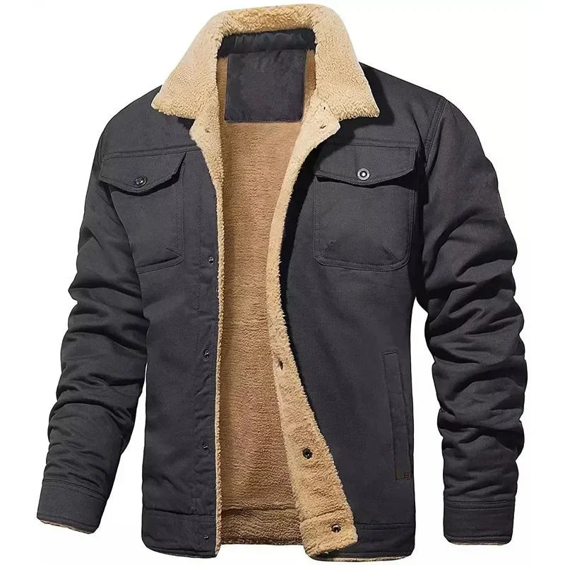 Casaco Masculino Bomber Para Inverno Lã Acolchoada Premium - (Promoção de Inverno 2025)