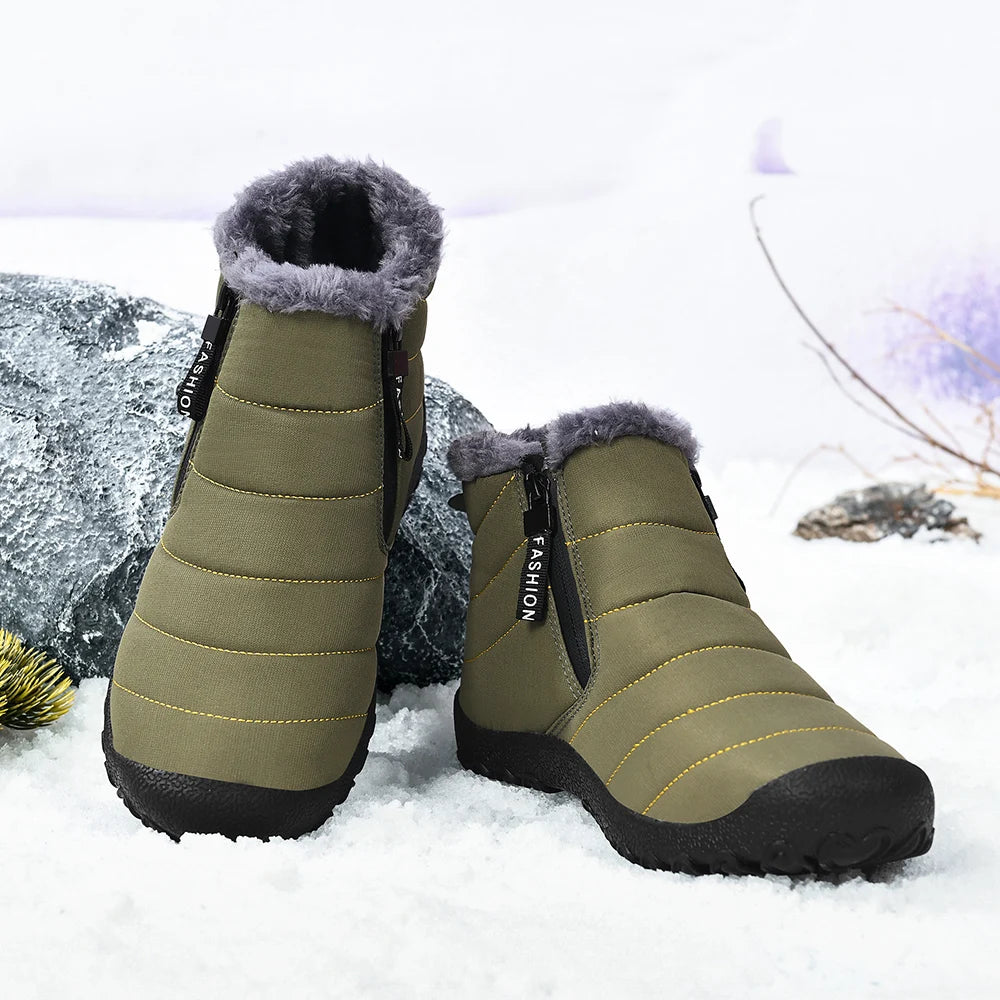 Bota Masculina Para Inverno WinterGrip™ Impermeável e Antiderrapante - (Promoção de Inverno 2025)