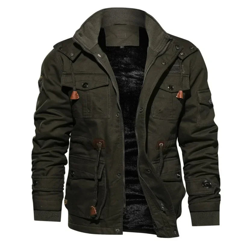 Casaco Masculino Vintage Para Inverno Acolchoado com Capuz - (Promoção de Inverno 2025)