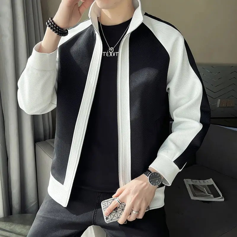 Jaqueta Masculina Para Inverno Estilo Casual com Gola Alta – (Promoção de Inverno 2025)