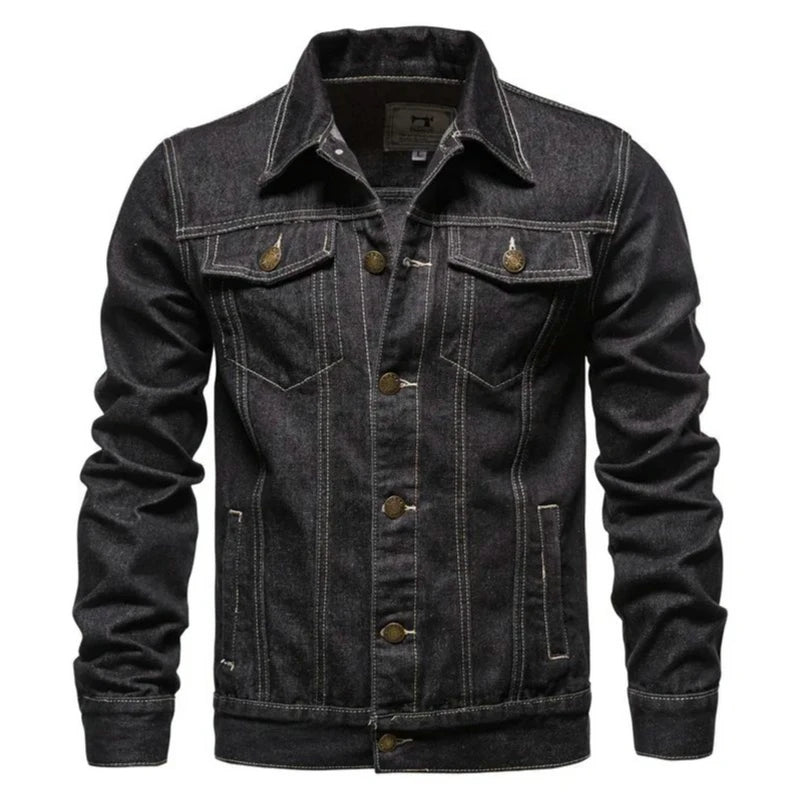 Jaqueta Masculina Jeans Casual Estilo Versátil – (Promoção de Inverno 2025)