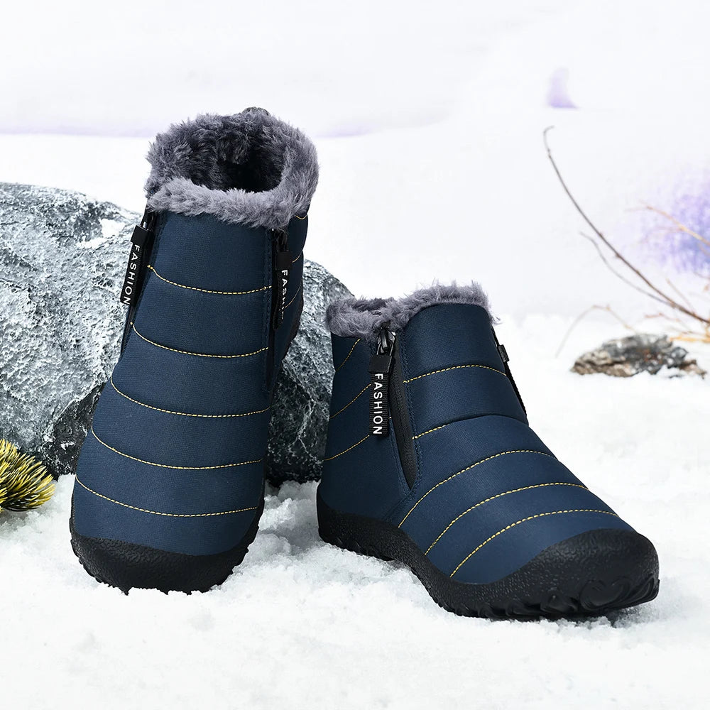 Bota Masculina Para Inverno WinterGrip™ Impermeável e Antiderrapante - (Promoção de Inverno 2025)