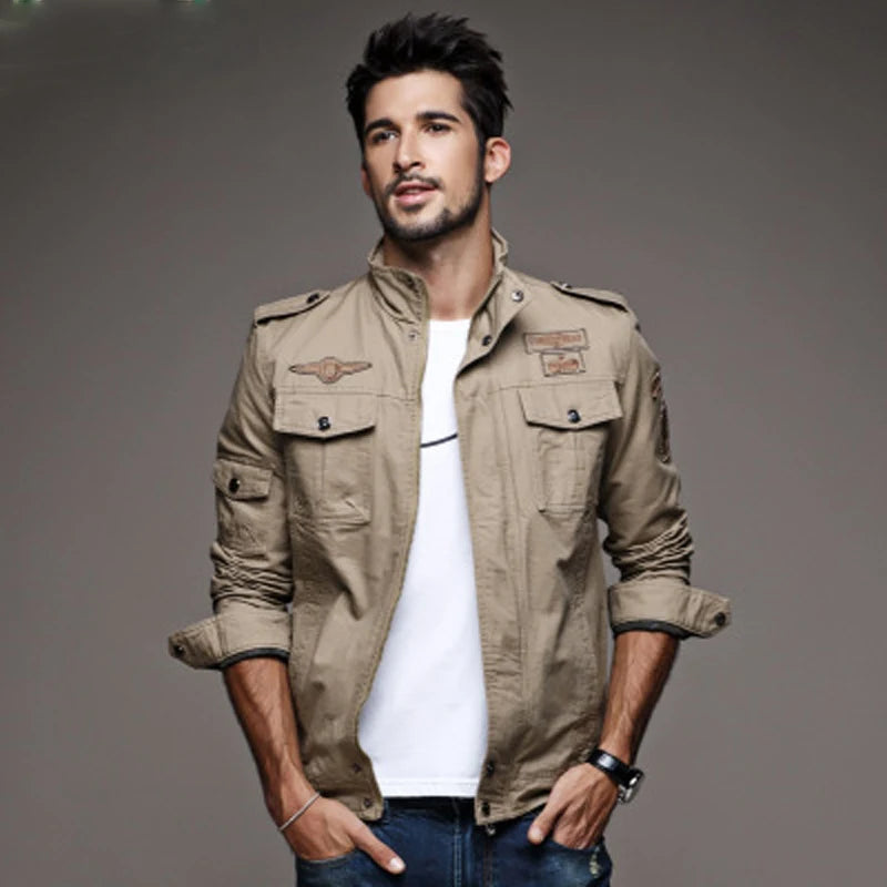 Jaqueta Militar Masculina Estilo Air Force - (Promoção de Inverno 2025)
