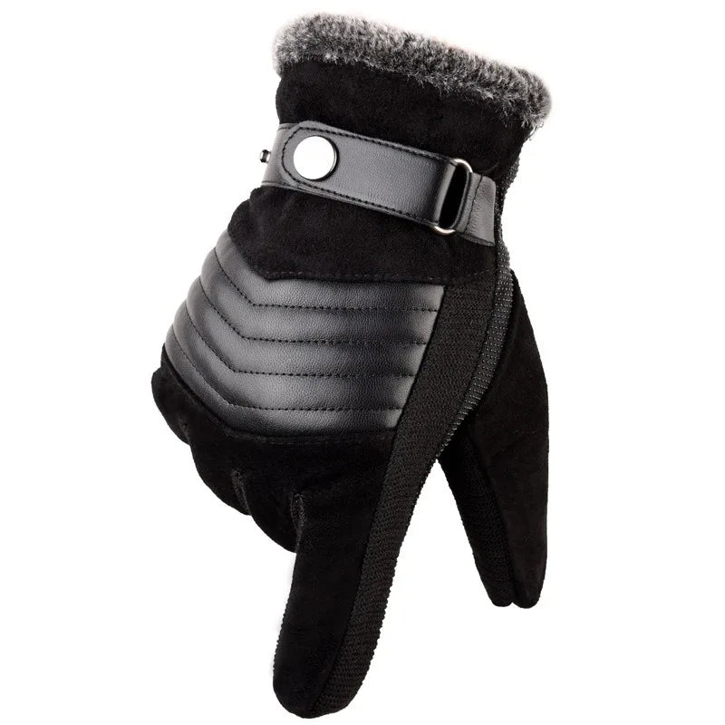 Luvas Masculinas de Inverno em Material Premium com Função Touch