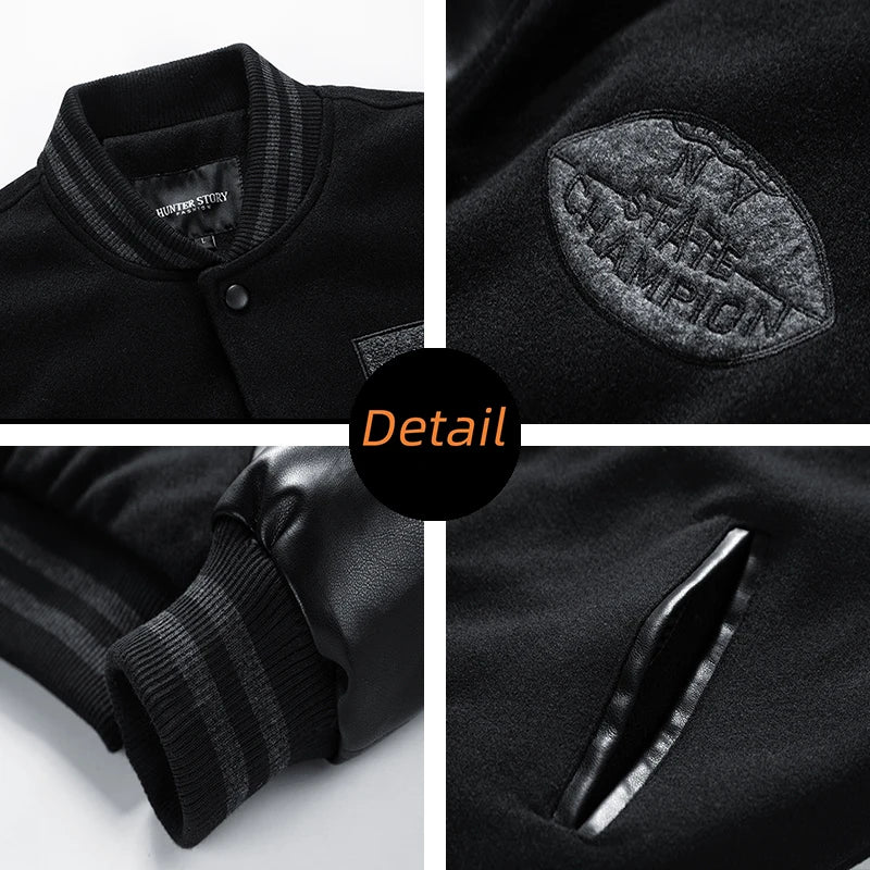 Jaqueta Masculina Baseball Larga Estilo Casual - (Promoção de Inverno 2025)